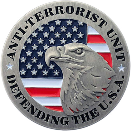 Anti-Terrorist Unit - Defending The USA Pin