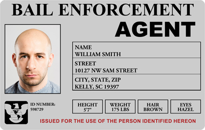 Bail Enforcement Agent Photo ID Card