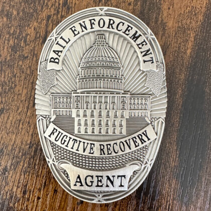 Bail Enforcement Fugitive Recovery Agent Badge