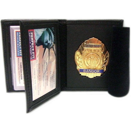 Bi-Fold Badge Wallet With Single ID Window & 5 CC Slots - Agent Gear USA