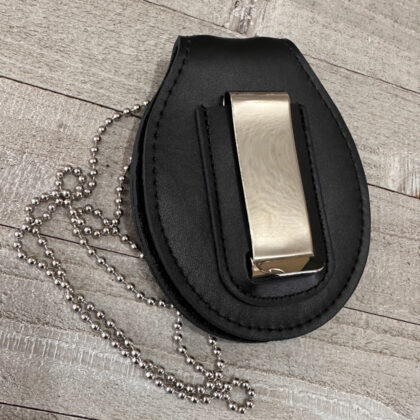 Combo - Registered Executive Bodyguard Badge And Belt Clip Neck Holder - Gold W/Silver Panels - Image 3