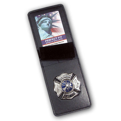 Duty Leather Top Open Badge ID Case