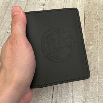 Florida State Emblem With Leather Credential Case