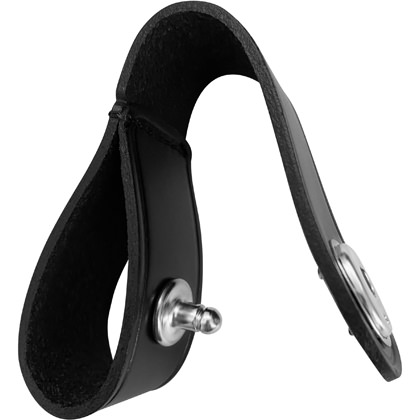 Silver Snap Handcuff Strap For Duty Belts - Secure Holder Fits Up To 2.25 Inch Belts