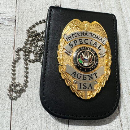 International Special Agent Badge With Neck Chain Badge Holder