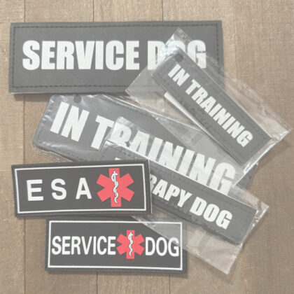 6 Misc - K9 Dog Service Patches