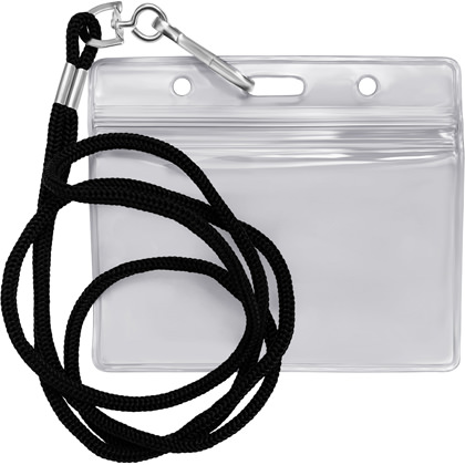 Lanyard Horizontal ID Card Holder