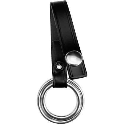 Leather Double Ring Flashlight Holder