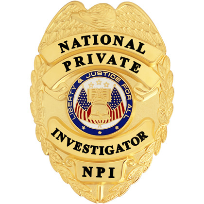 National Private Investigator Badge