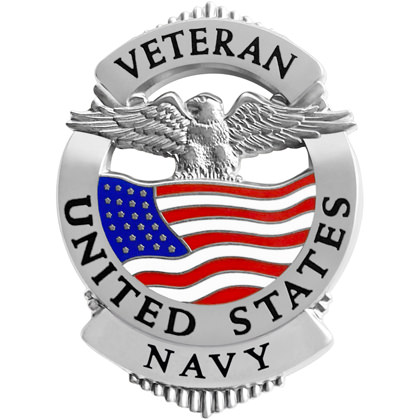 Navy Veteran Pin Badge