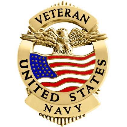 Navy Veteran Pin Badge