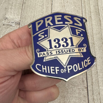 Press S.F. Chief Of Police Collectible Badge