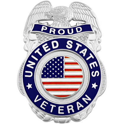 Proud United States Veteran Pin Badge