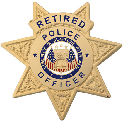 Retired Police Officer Mini Badge