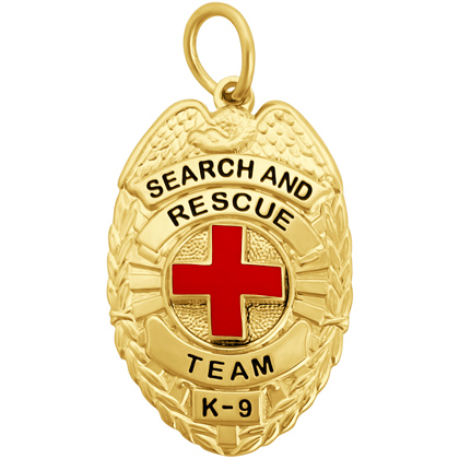 Search And Rescue Team K-9 Badge