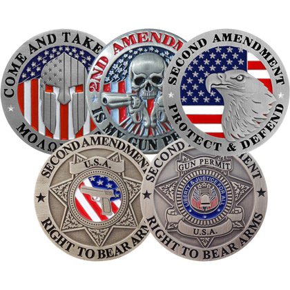 Second Amendment 5 Pin Collector's Set