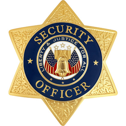 Security Officer Badge - Gold Star