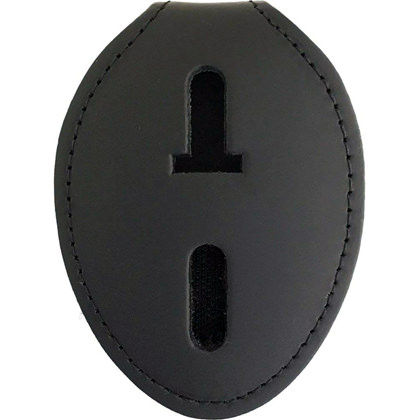 Chaplain Police Badge and Leather ID Holder