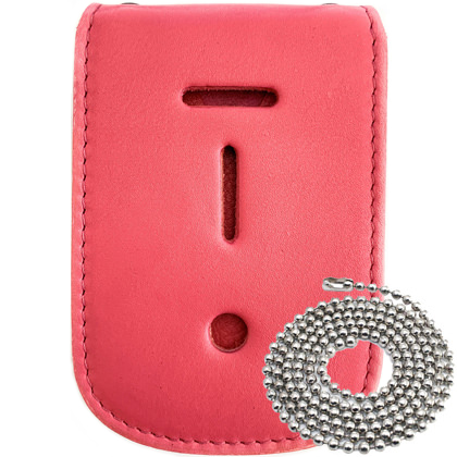 Universal Pink Neck Chain Badge & ID Holder