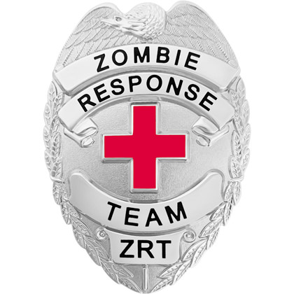 Zombie Response Team Badge - Silver